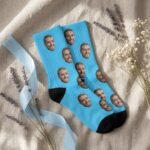 Custom Face Socks Personalized with Any Photo — lifestyle scene 2