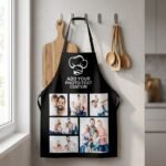 Personalized Photo Apron with Custom Text & Family Photo Collage — lifestyle scene 1