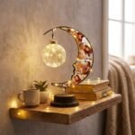 Personalized Photo Moon Light with 6 Custom Photos & Built-In Fairy Lights — lifestyle scene 2